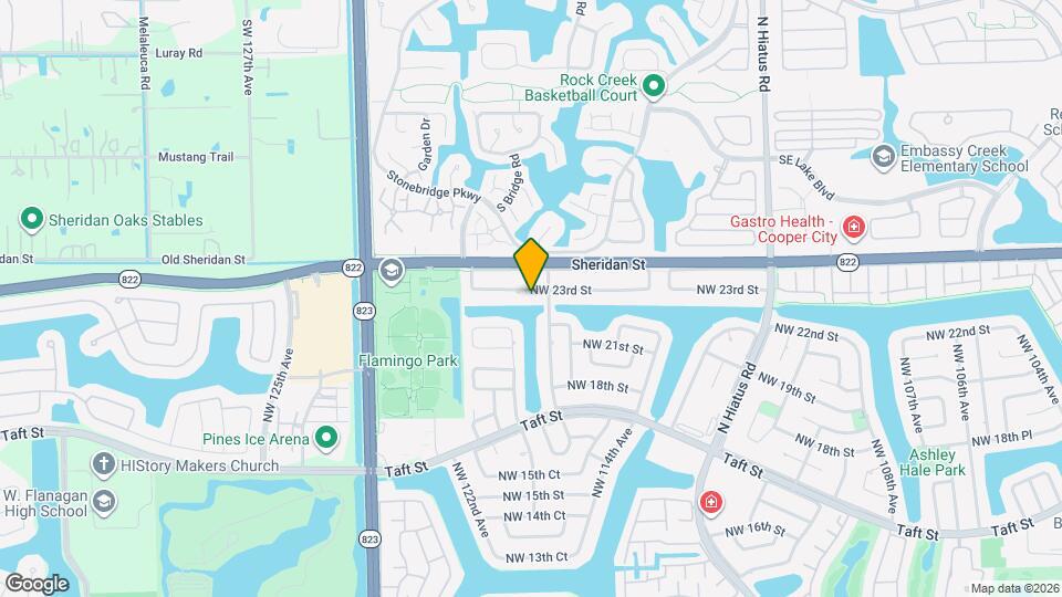 11820 NW 23rd St Map and Location Details