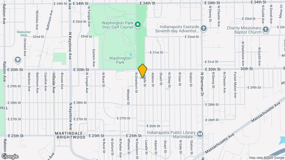 2932 Lasalle St Map and Location Details