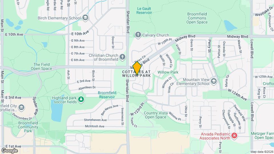 12622 Zenobia St Map and Location Details