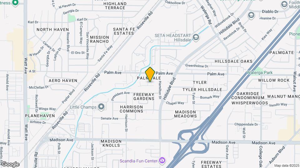 5516 Palmdale Way Map and Location Details