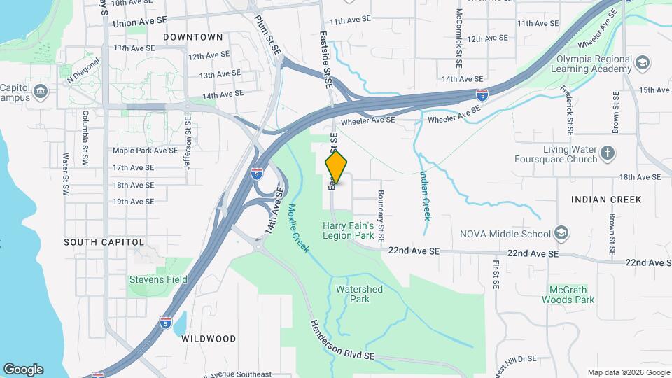 1822 Eastside St SE Map and Location Details