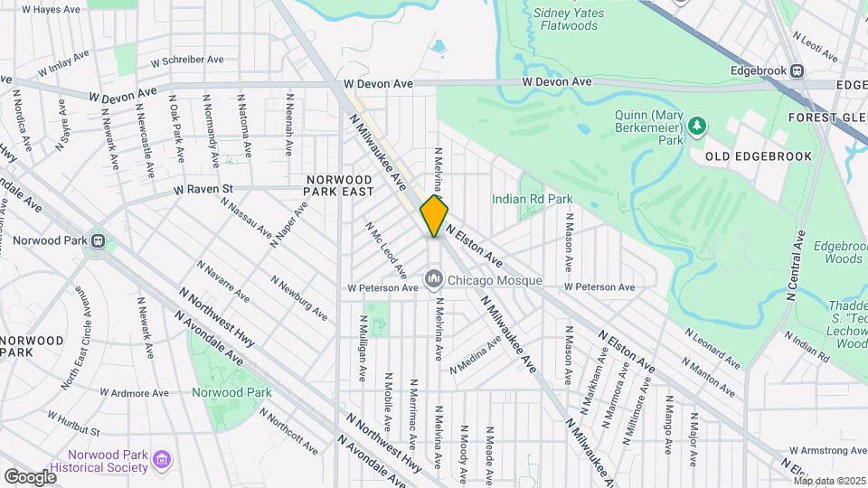 6044 N Melvina Ave Map and Location Details