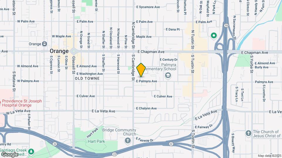 1005 E Palmyra Ave Map and Location Details