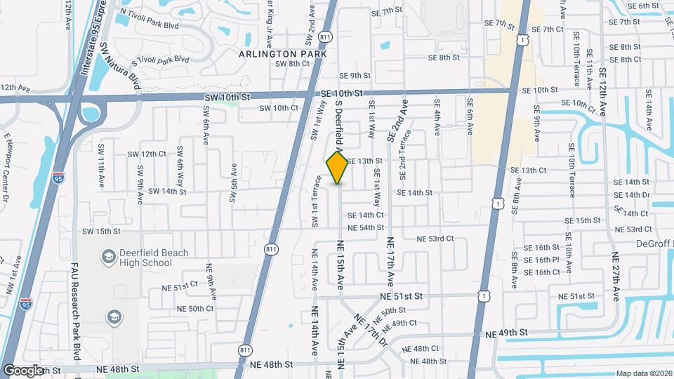 1401 S Deerfield Ave Mapa y Detalles de la Ubicación