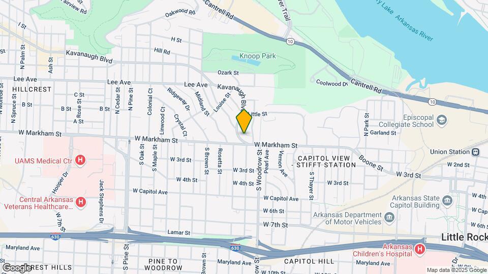 1012 Kavanaugh Blvd Map and Location Details