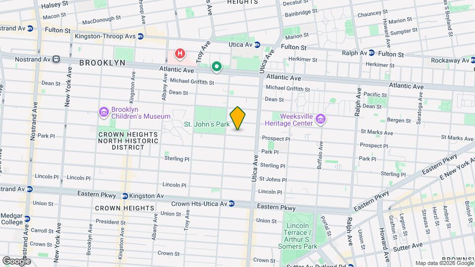 1327 Prospect Pl Mapa y Detalles de la Ubicación
