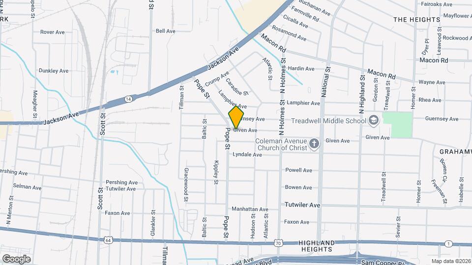 3169 Given Ave Map and Location Details