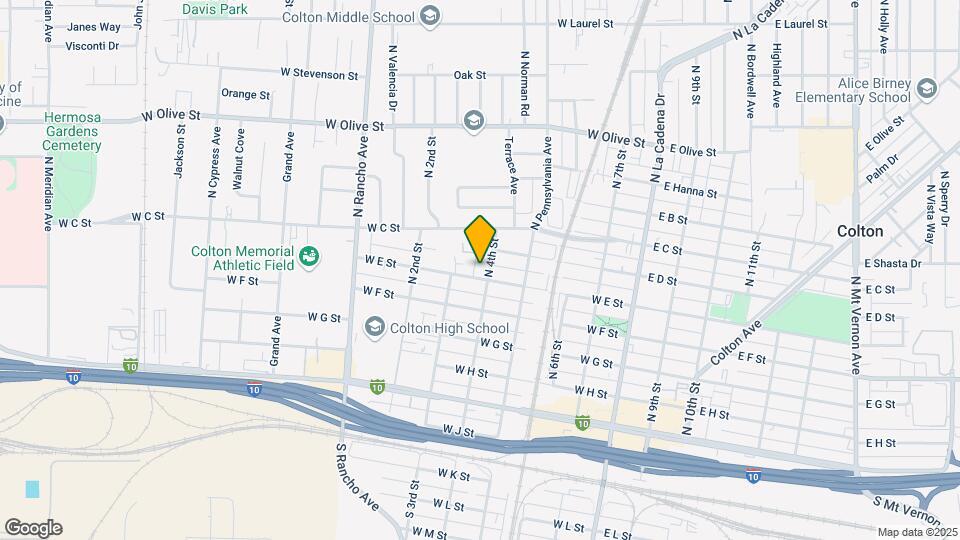 621 N 4th St Map and Location Details