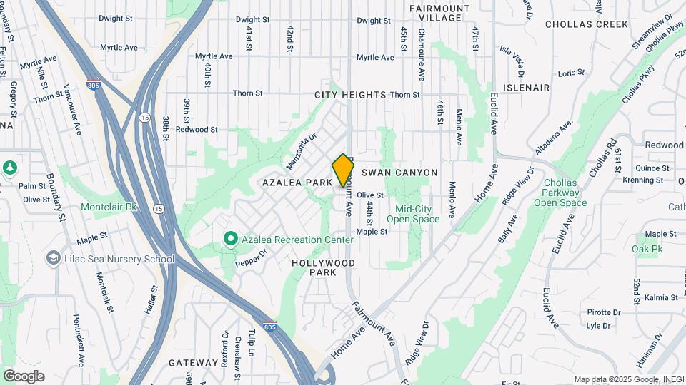 2806 Fairmount Ave Map and Location Details