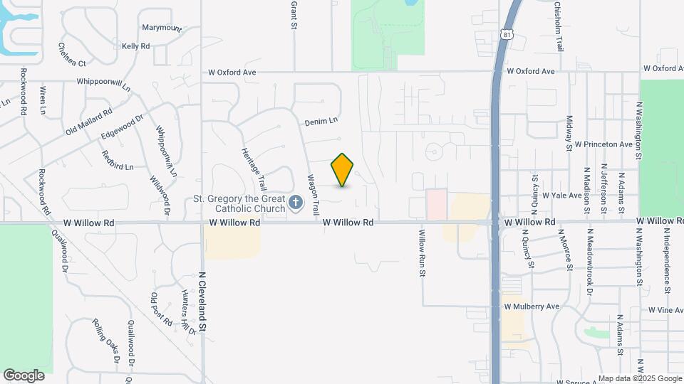 1707 Surrey Ln Map and Location Details