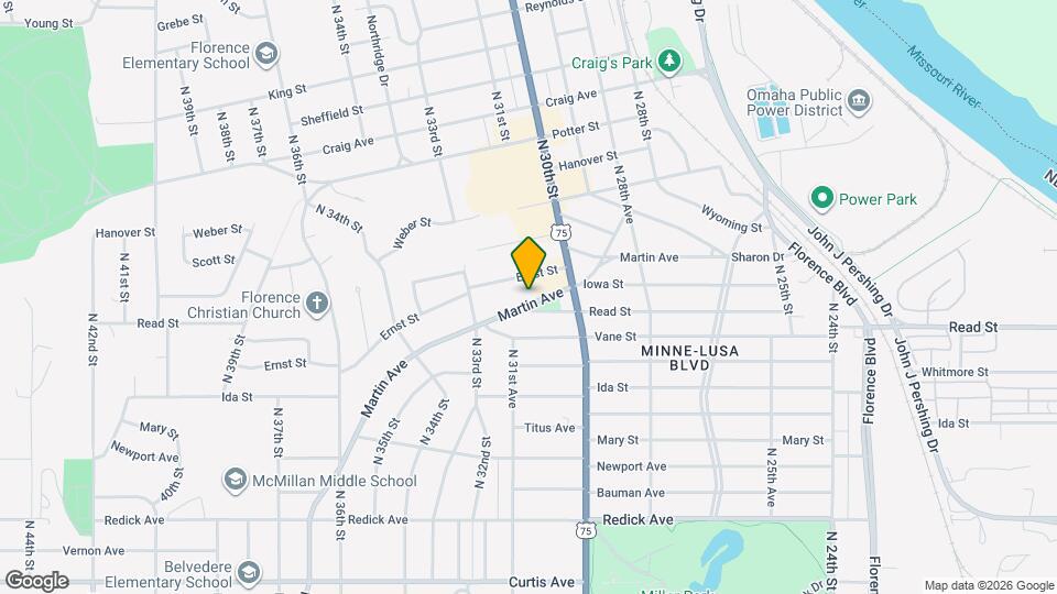 3038 Martin Ave Map and Location Details