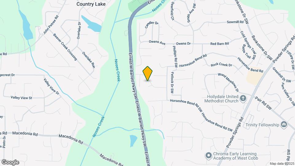 2715 Horseshoe Creek Dr Map and Location Details