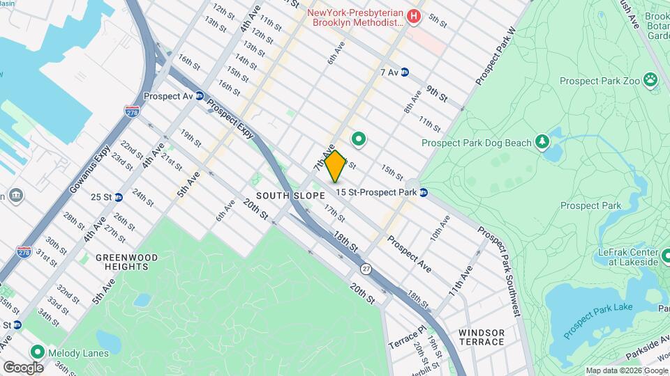 401 Prospect Ave Map and Location Details