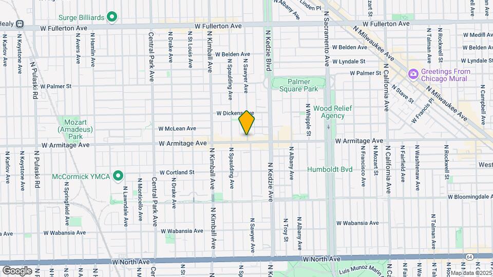 2000 N Sawyer Ave, Unit GARDEN Map and Location Details