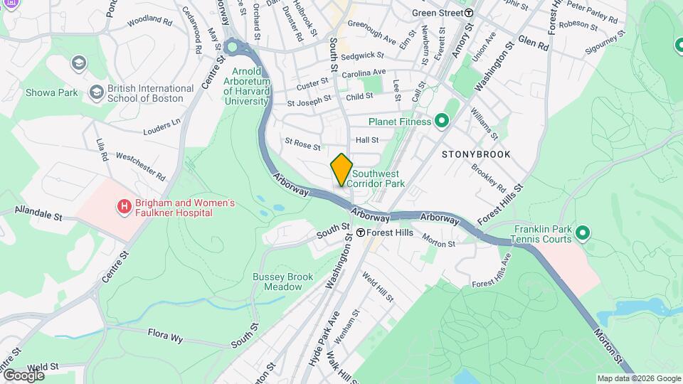 388 Arborway, Unit 1 Map and Location Details
