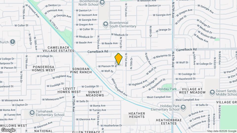 7129 W Wolf St Map and Location Details