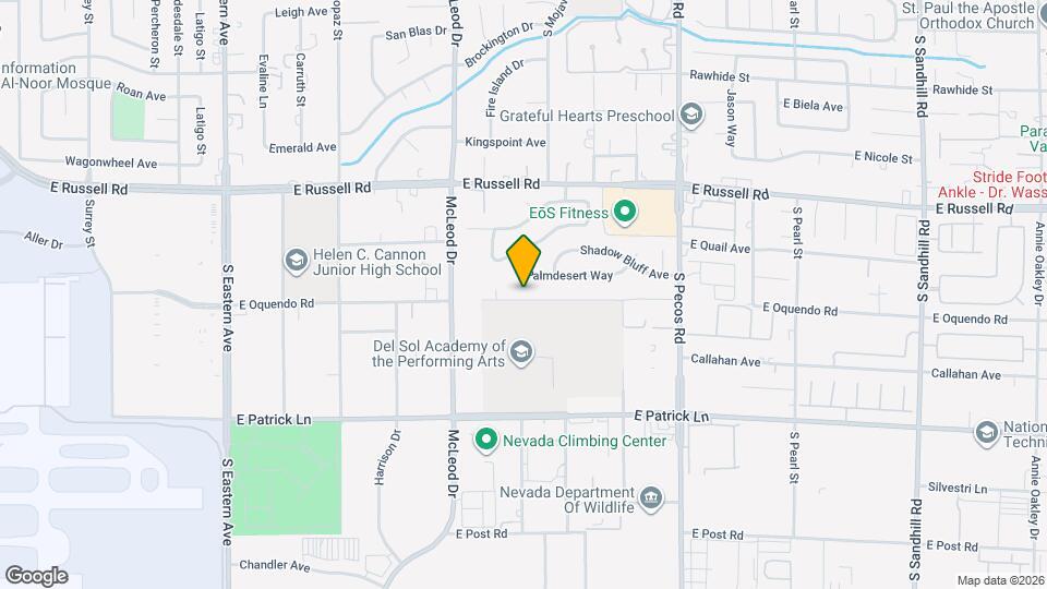 3114 E Oquendo Rd Map and Location Details