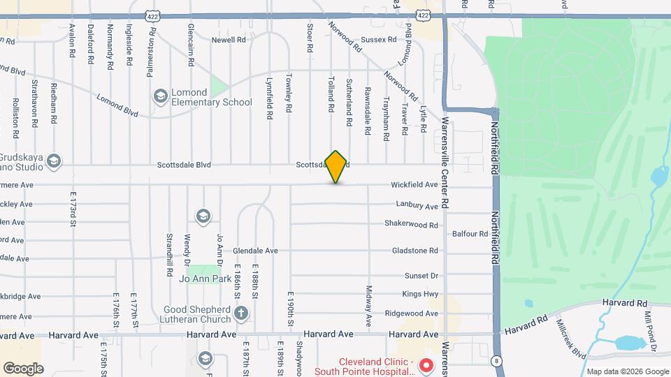 19406 Wickfield Ave Map and Location Details