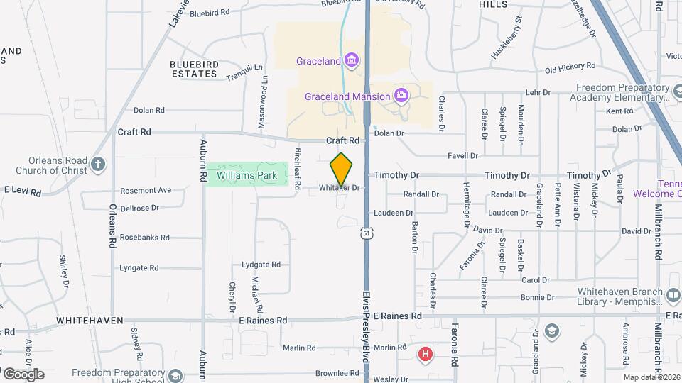 1137 Whitaker Dr, Unit Garden View - 1 Bedroom Mapa y Detalles de la Ubicación