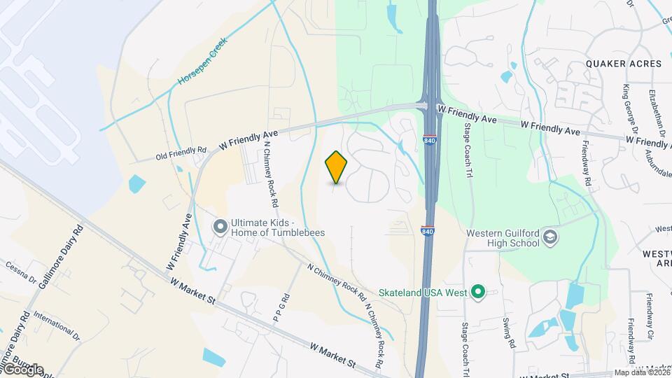 7145 W Friendly Ave Map and Location Details