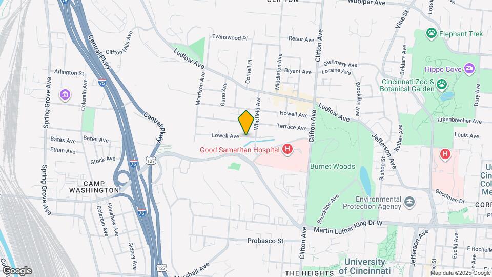 515 Lowell Ave Map and Location Details