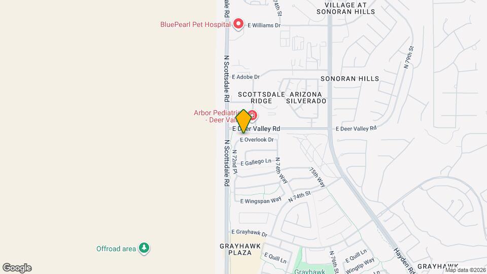 7224 E Overlook Dr Map and Location Details