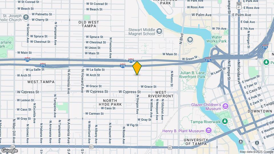 1206 N Oregon Ave Map and Location Details