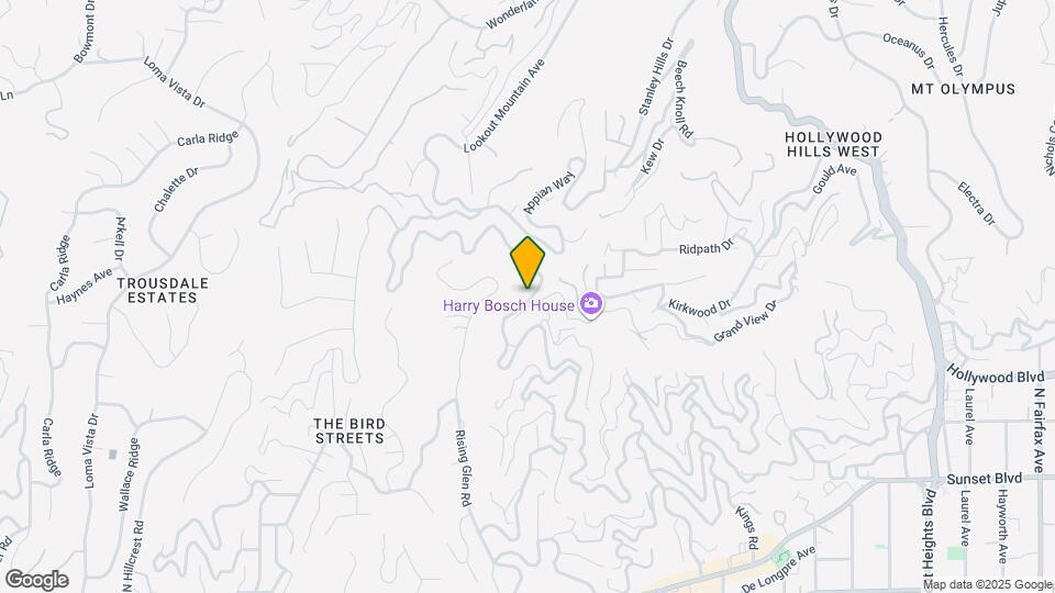 1931 Sunset Plaza Dr Map and Location Details