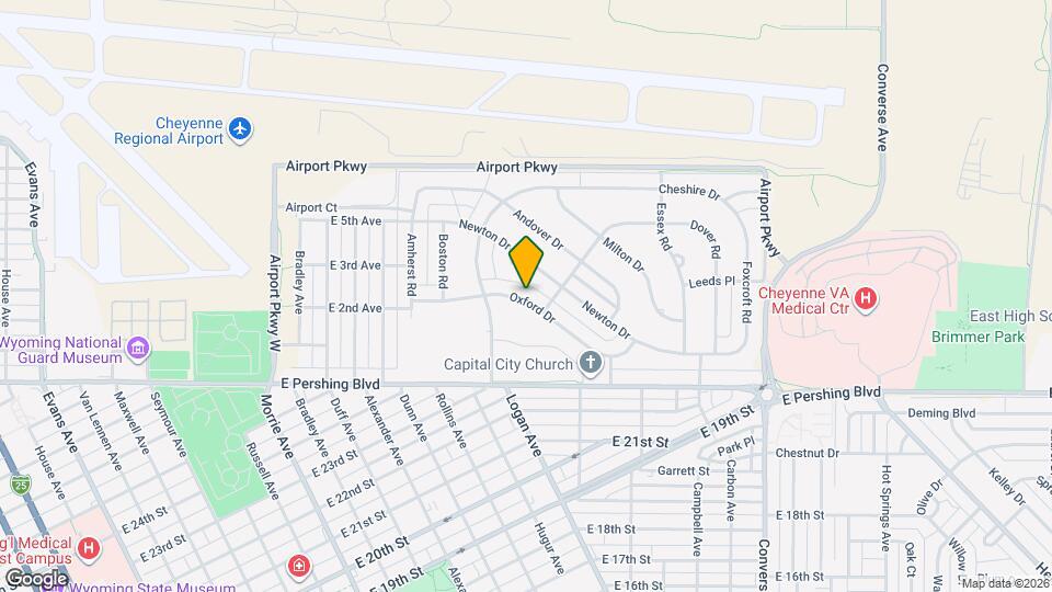 1738 Oxford Dr Map and Location Details