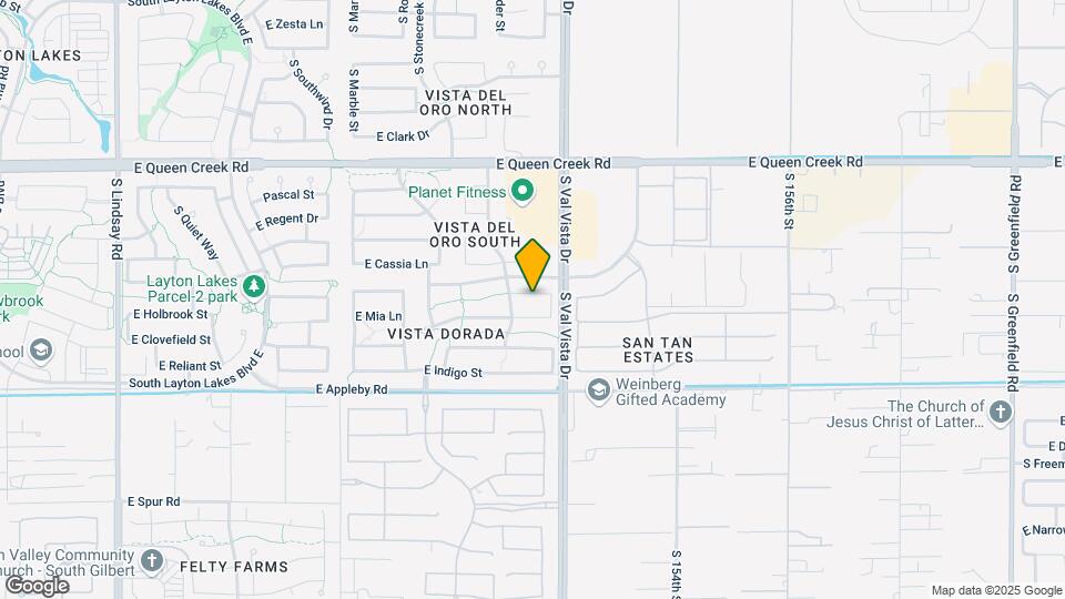 1543 E Nightingale Ln Map and Location Details