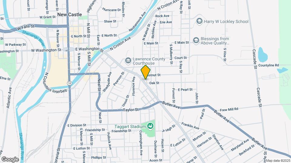 537 E washington St Map and Location Details