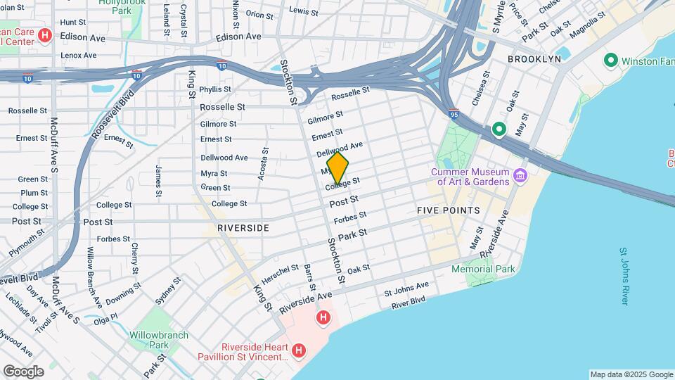 2320 College St Mapa y Detalles de la Ubicación