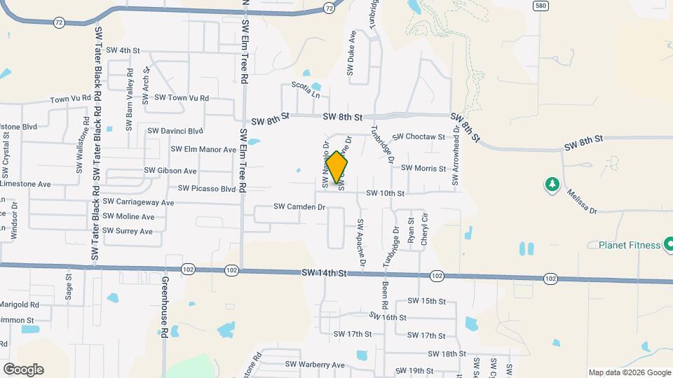 910 SW Cheyenne Dr Mapa y Detalles de la Ubicación
