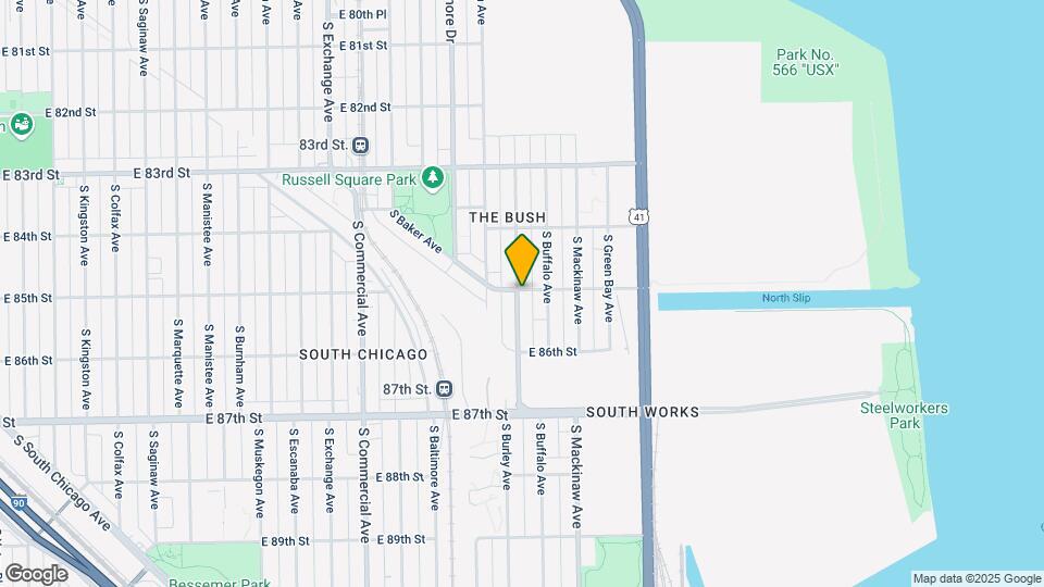 8501 S Burley Ave Map and Location Details