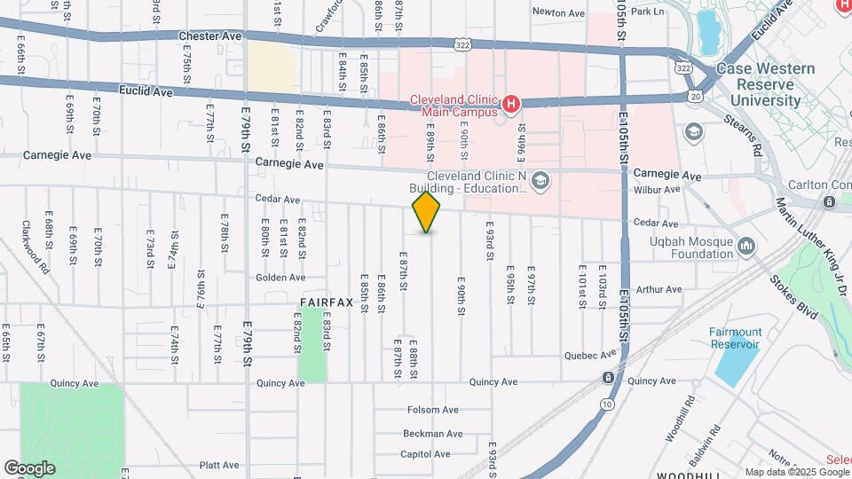 2186 E 89th St Map and Location Details