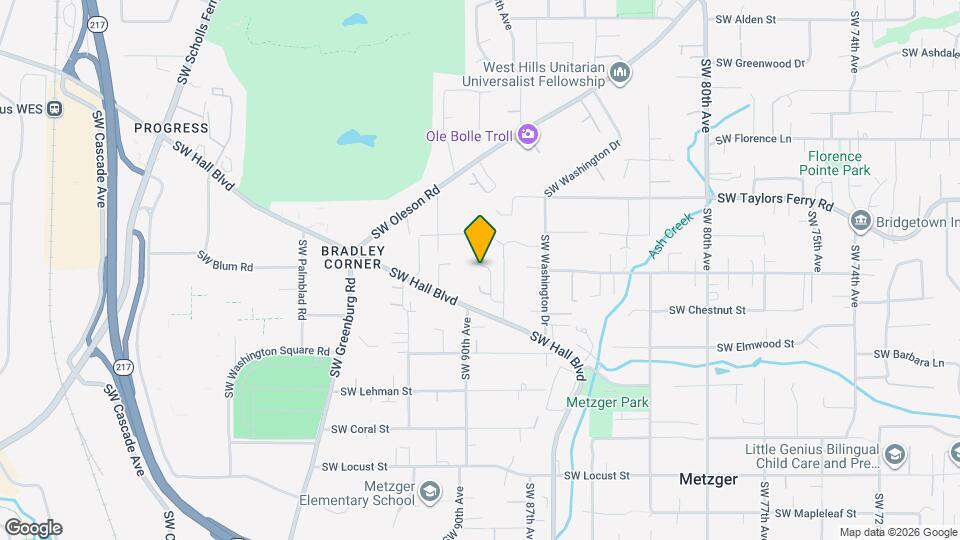 9271 SW Claridge Dr Map and Location Details