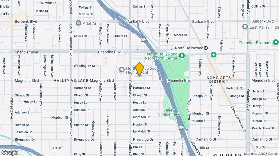 11657 Magnolia Blvd Mapa y Detalles de la Ubicación