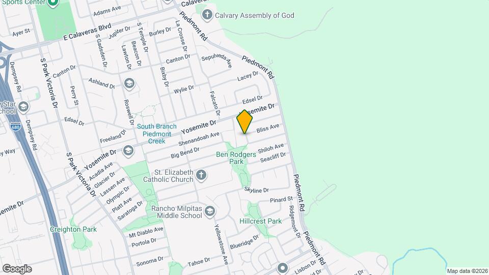 2077 Mesa Verde Dr Map and Location Details