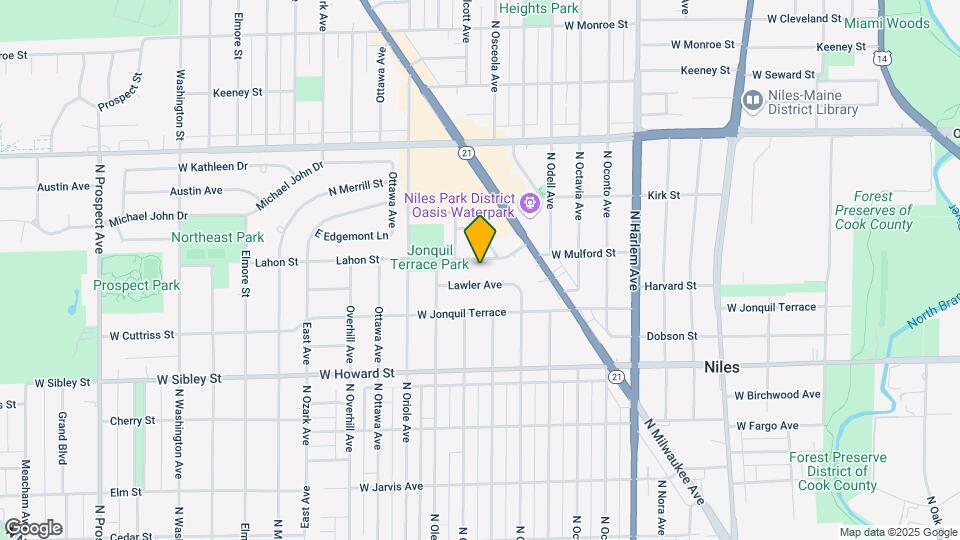 7441 W Mulford St Map and Location Details