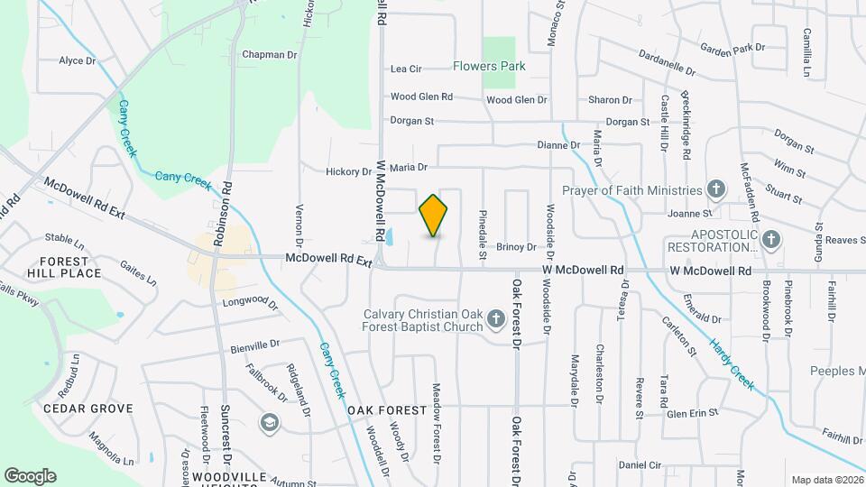 427 McDowell Park Cir Map and Location Details
