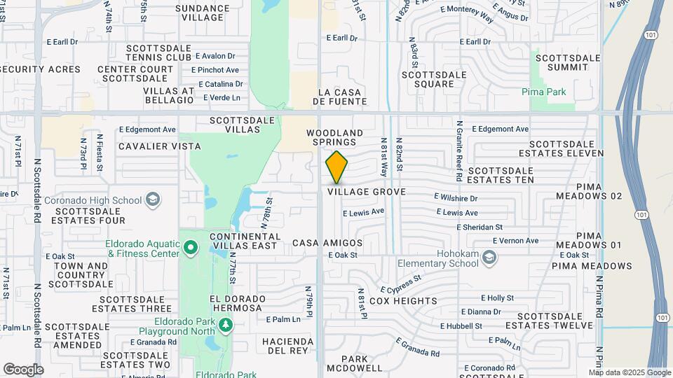 2554 N 80th Pl Map and Location Details