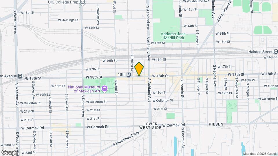 1637 W 18th St, Unit 1R Map and Location Details