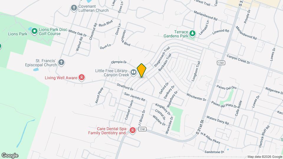 4713 Stagecoach Trail Map and Location Details