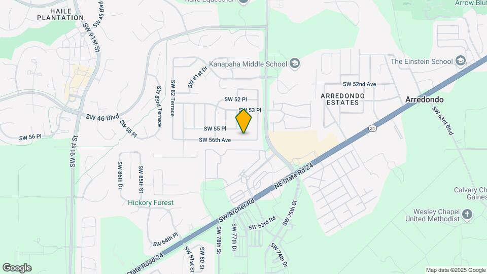 7624 SW 56th Ave Map and Location Details