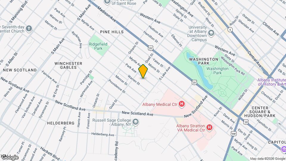 558 Park Ave Map and Location Details