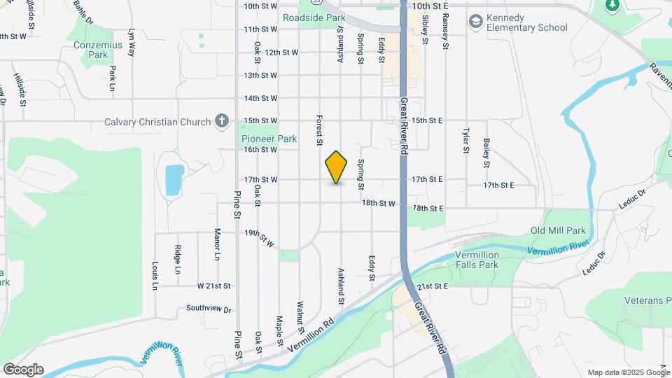 1708 Ashland St Map and Location Details