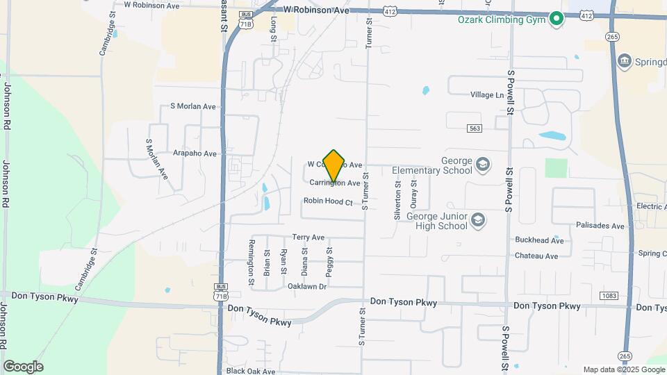 285 Carrington Ave Map and Location Details