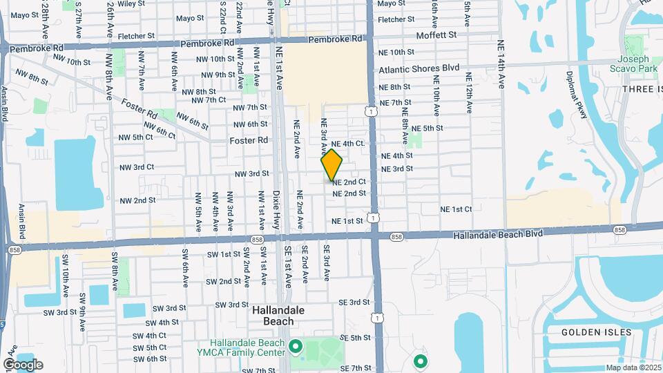 317 NE 2nd St Map and Location Details