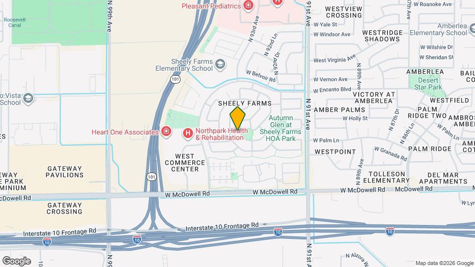 9377 W Milkweed Loop Map and Location Details