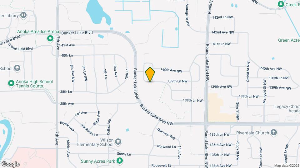 3900 139th Ln NW Mapa y Detalles de la Ubicación